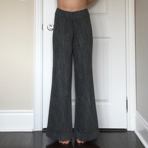 Mango MNG tweed style wide legged pants - Picture 2 of 9